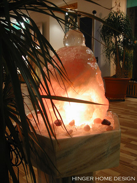 Lichtbrunnen Rosenquarz mit Edelsteinkugel unikat_rosenquarz_kuglebrunnen03