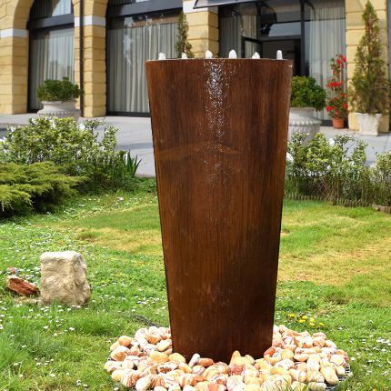 Cortenstahlbrunnen Elypse 150 - Bild 01