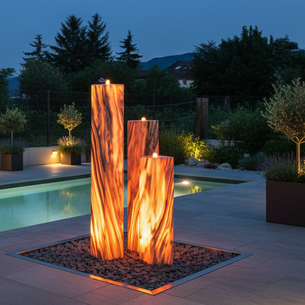 Gartenbrunnen Sölker Marmor 3 Colors