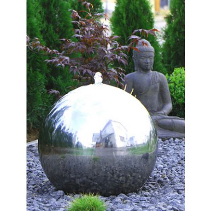 Gartenbrunnen Edelstahl Mondial 20 LED