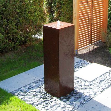 Gartenbrunnen Cortenstahl Modell Chelsea 30