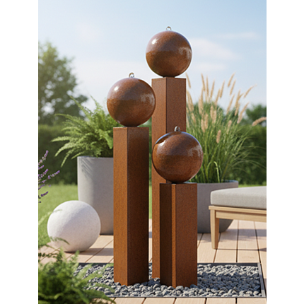 Cortenstahl Gartenbrunnen Dublin 130S30