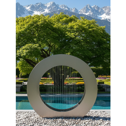 Designbrunnen Oxton Edelstahl