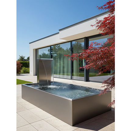 Mega cooler Wasserfall aus hochwertigen Edelstahl 