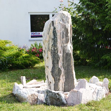 Gartenbrunnen Quellsteinbrunnen SET Sölker Marmor 150