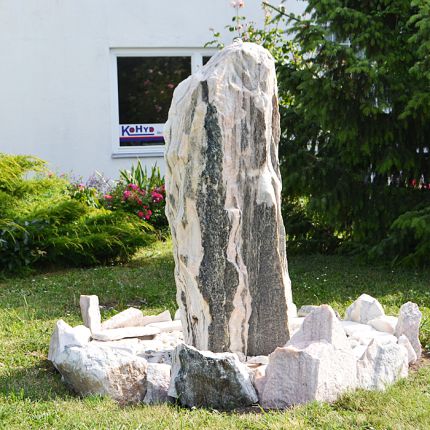 Quellstein Brunnen Set Sölker Marmor 150