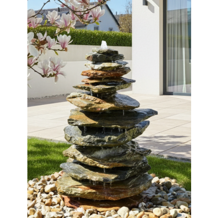 Gartenbrunnen Kaskade Schiefer 110