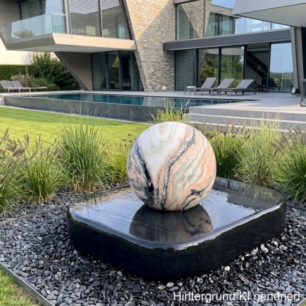 Gartenbrunnen Schwimmende Kugel Dm 40cm Söllker Marmor
