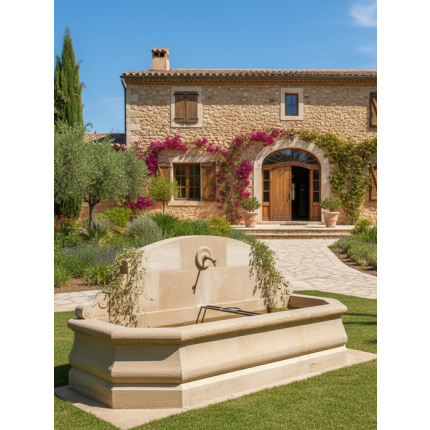 Gartenbrunnen Wandbrunnen Naturstein Gordes