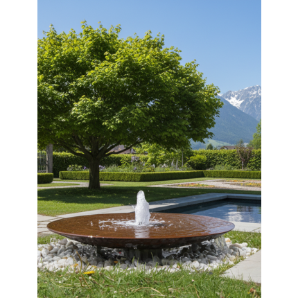 Cortenstahlbrunnen Wasserschale Aqua Bowl 80 M2