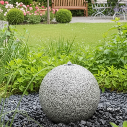 Gartenbrunnen Granitkugel 25