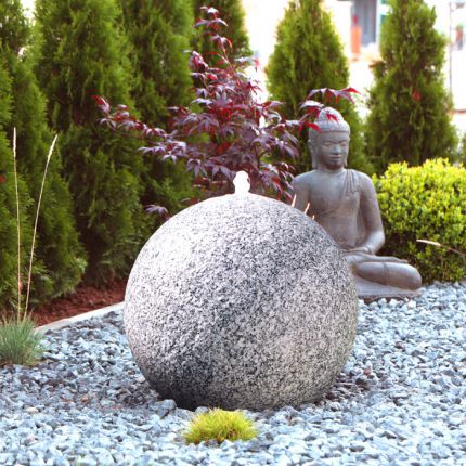 Gartenbrunnen Granitkugel 30