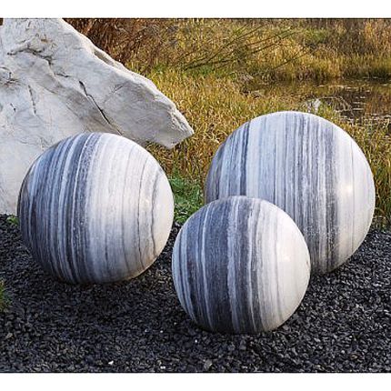 Gartenbrunnen Marmor Planet Trio 30 LED