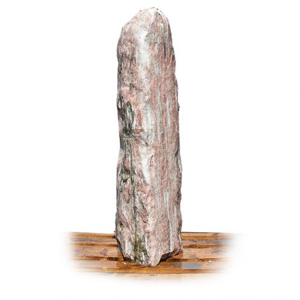 Norwegisch Pink Marmor Quellstein Nr 122/H 144cm
