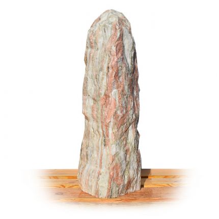 Norwegisch Pink Marmor Quellstein Nr 108/H 81cm