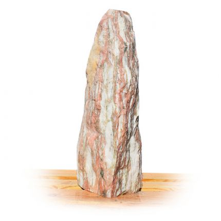 Norwegisch Pink Marmor Quellstein Nr 94/H 76cm