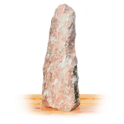 Norwegisch Pink Marmor Quellstein Nr 95/H 82cm