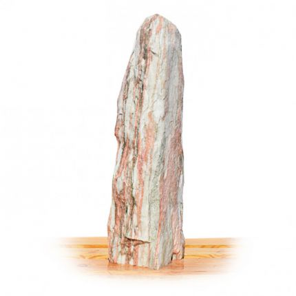Norwegisch Pink Marmor Quellstein Nr 97/H 92cm