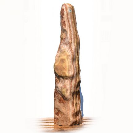 Onyx Marmor Poliert Quellstein Nr 184/H152cm