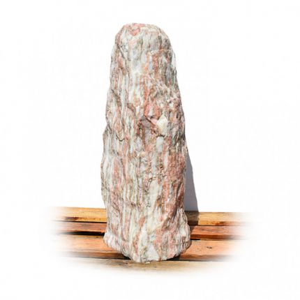 Norwegisch Pink Marmor Quellstein Nr 91/H 86cm