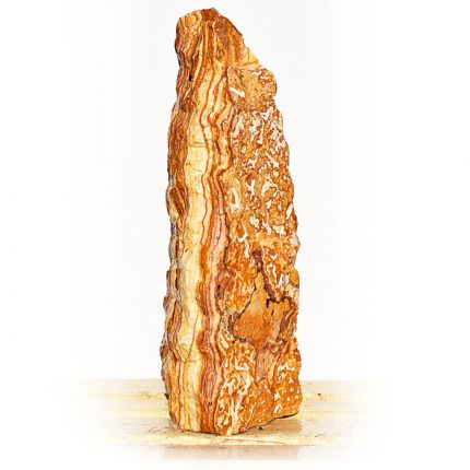 Onyx Marmor Natur Quellstein Nr 336/H79cm