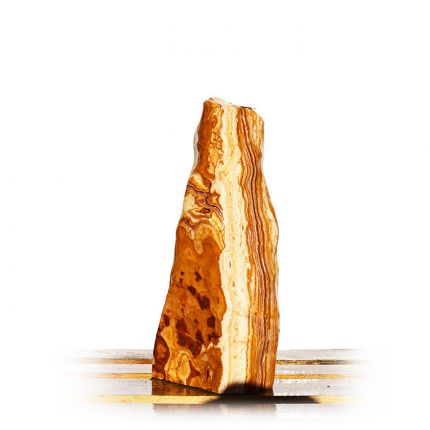 Onyx Marmor Poliert Quellstein Nr 372/H55cm