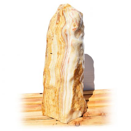 Onyx Marmor Poliert Quellstein Nr 426/H75cm