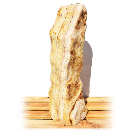Onyx Marmor Poliert Quellstein Nr 430/H76cm