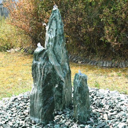 Quellsteinbrunnen 3er Set Lappland Green 90