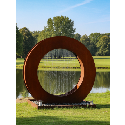 Dover – Das exklusive Cortenstahl-Wasserspiel für luxuriöse Außenbereiche