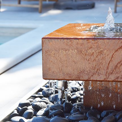 Gartenbrunnen Designbrunnen Generation X Corten M 1