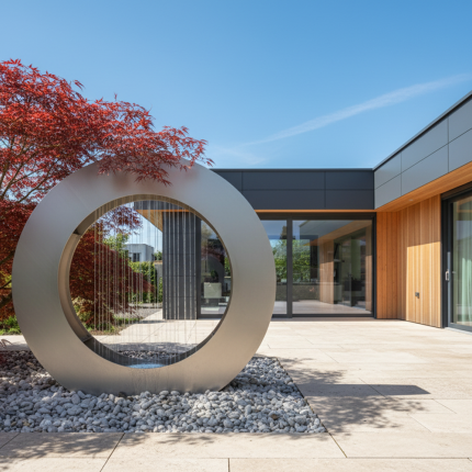 Designbrunnen Oxton Edelstahl