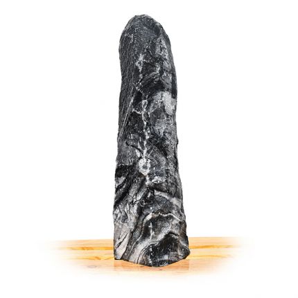 Tiger Black Marmor Quellstein Nr 115/H91cm - Verkauft