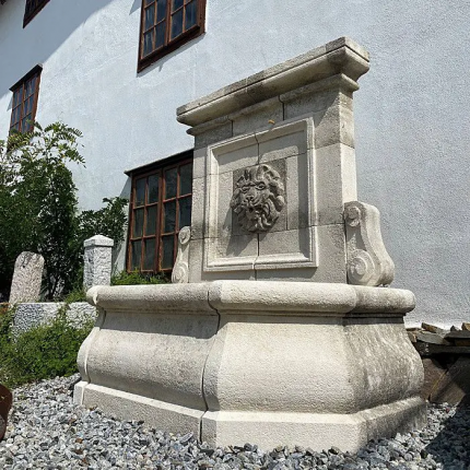 Gartenbrunnen Wandbrunnen Naturstein Anduze I