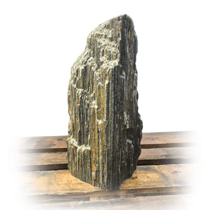 Woodstone Gneis Quellstein ungebohrt, erhältlich als Quellsteinset bzw. Gartenbrunnen - Bild 1