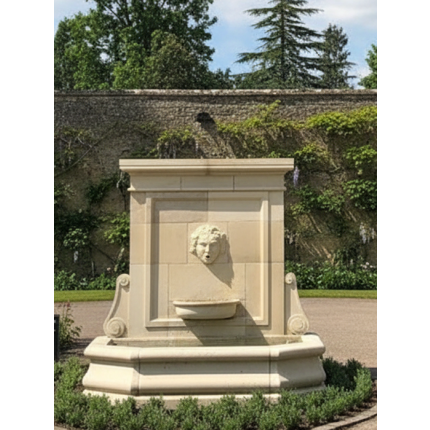 Antiker Wandbrunnen Naturstein Anduze II