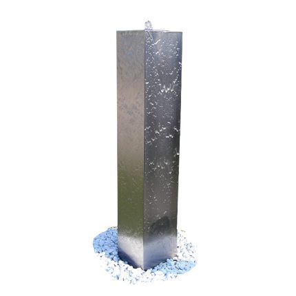 Edelstahl Wassersäule Brunnensäule V4A Modell Hamburg 10x10cm