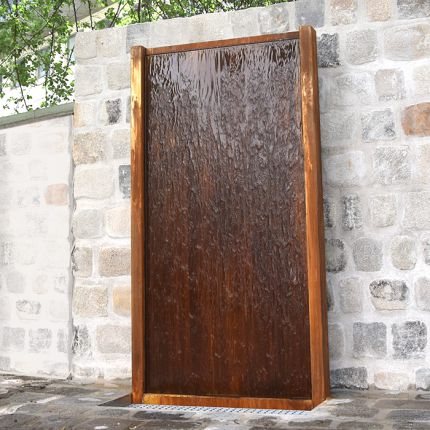 Cortenstahl Wasserwand Modell 180 - Bild 01