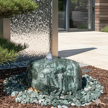 Quellsteinbrunnen Lappland Green Findling 30