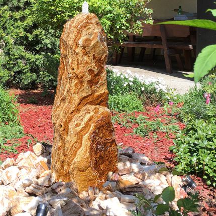 Solarbrunnen Onyx Marmor Natur 70