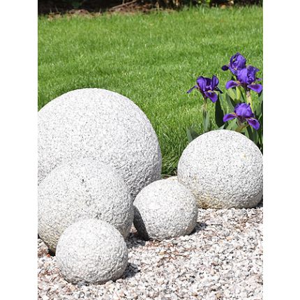 Granit Dekokugel Dm 60 grau