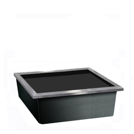 Einbautank GFK inkl. Edelstahlumrandung 125 x 85cm B3