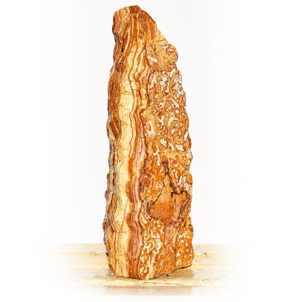 Onyx Marmor Natur Quellstein Nr 336/H79cm