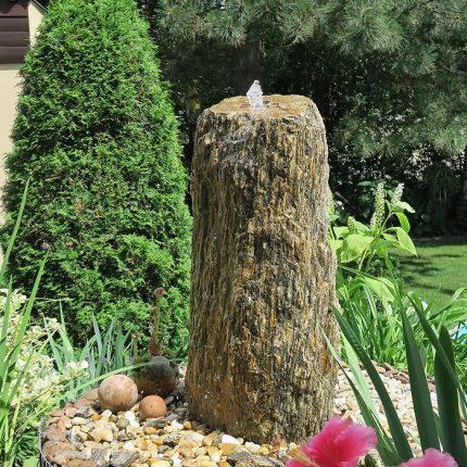 Quellstein Brunnen Set Woodstone 80