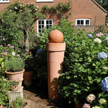 Terracotta Gartenbrunnen Fontana Alti
