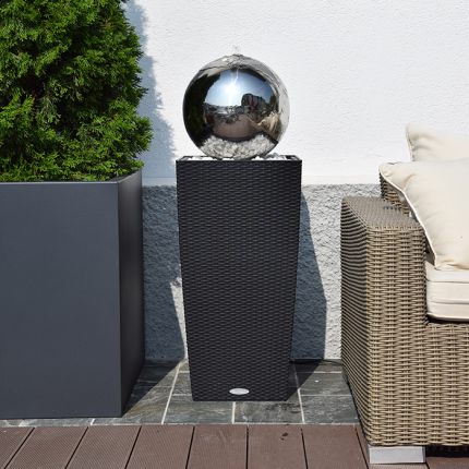 Terrassen Kugelbrunnen Visio Terra 110 LED Bild 03